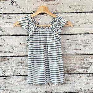 CrewCuts Ruffle Sleeve Crossback Top